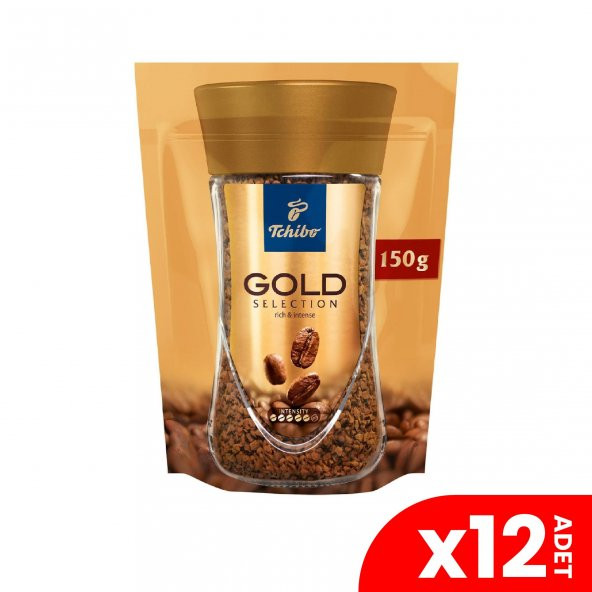 Tchibo Gold Selection Çözünebilir Kahve Ekonomik Paket 150 Gr 12li