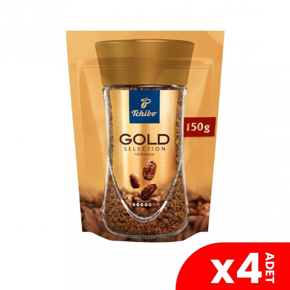 Tchibo Gold Selection Çözünebilir Kahve Ekonomik Paket 150 Gr 4lü