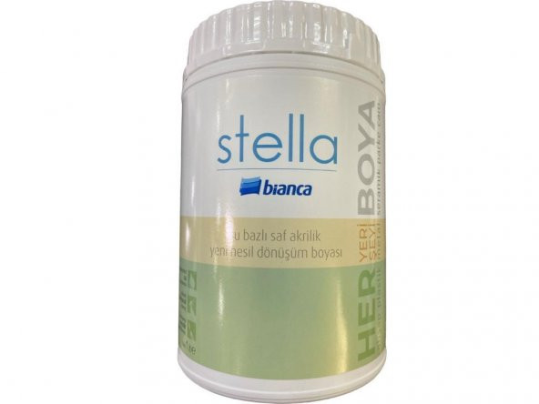 Bianca Stella 2020 Navy Su Bazlı Saf Akrilik Boya 1 Litre