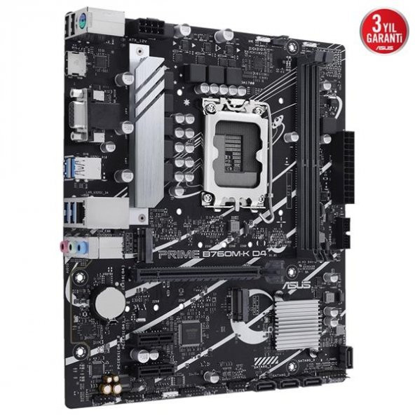 Asus Prime B760M-K D4 Intel B760 5333 MHz (OC) DDR4 Soket 1700 mATX Anakart - 5