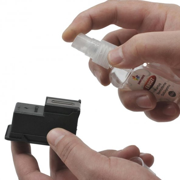 Ekoset hp 650 uyumlu Siyah Kartuş Dolum seti 2x100ml 40 dolumluk - Resim 4