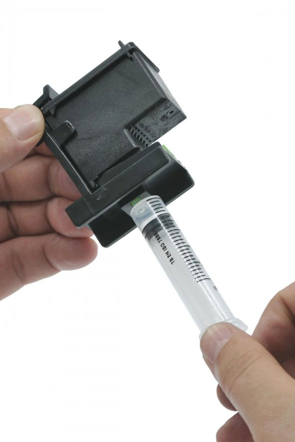 Ekoset hp 650 uyumlu Siyah Kartuş Dolum seti 2x100ml 40 dolumluk - Resim 6