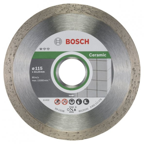 Bosch 9+1 Standard For Ceramic 115 mm Elmas Kesme Diski - 2608603231