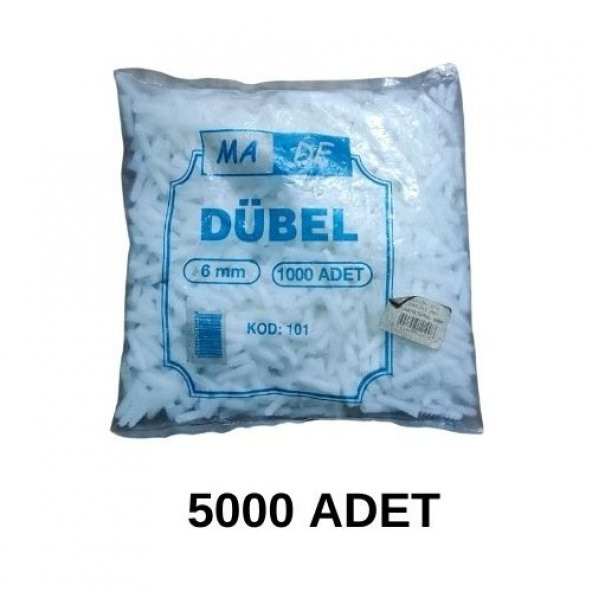 Made Plastik Dübel 6 mm 5000 Adet