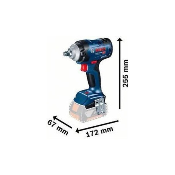 Bosch GDS 18V-400 + GSB 18V-50 Akülü Set (2.0Ah+5.0Ah) - 06019K0003 - Resim 2