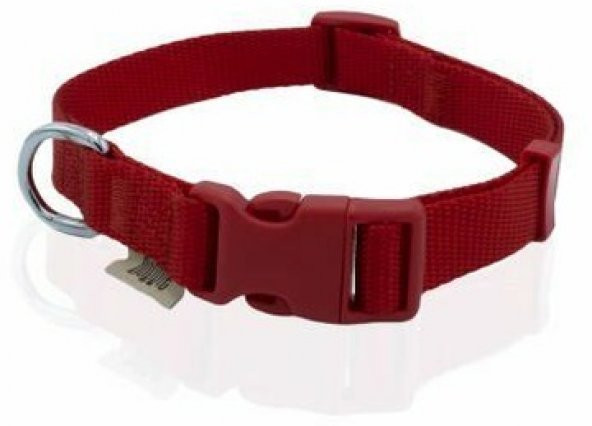 Doggie Klasik Dokuma Boyun Tasması Kırmızı 2X30-45Cm