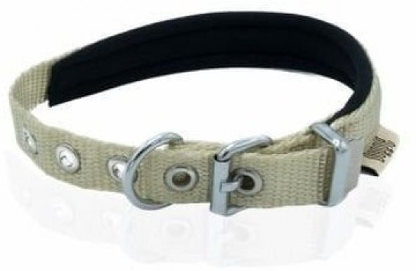 Doggie Konfor Dokuma Boyun Tasması Haki 2X35-40Cm - 1