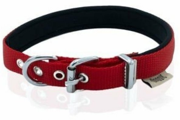 Doggie Konfor Dokuma Boyun Tasması Kırmızı 2X30-35Cm