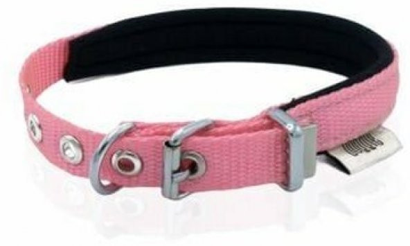Doggie Konfor Dokuma Boyun Tasması Pembe 1,5X20-25Cm