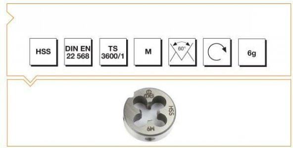 MTE HSSE DIN 223/B  PAFTA M3,5x0,6 - 1
