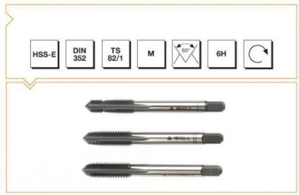 MTE MTE ÜÇLÜ EL KILAVUZU METRİK M22 ürün görseli