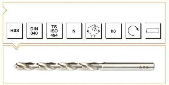 Mte Hss Dın 340rn 4,5 Mm Matkap Ucu