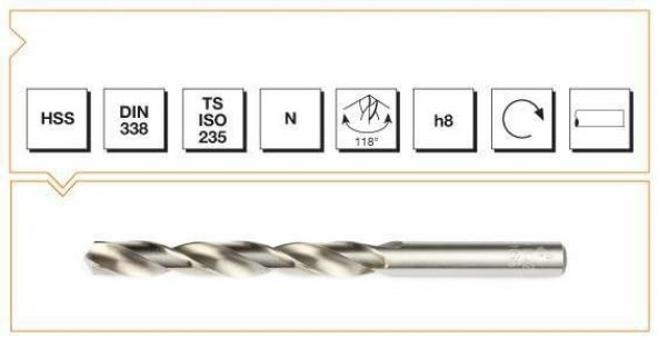 Mte Hss Dın 338 13,5mm Taşlanmış Mm Matkap Ucu