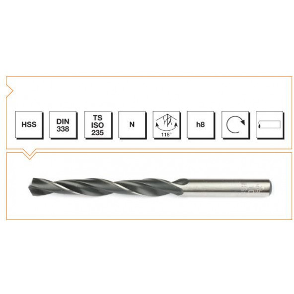 Mte Hss Dın 338 1,9 Mm Taşlanmış Mm Matkap Ucu