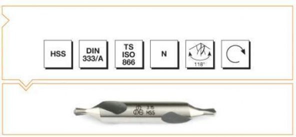 Mte Hss Dın 333/a Punta Matkabı 5mm