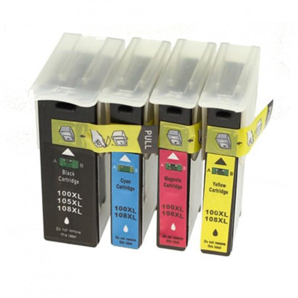 Ekoset Lexmark 100XL uyumlu Muadil Kartuş 4 RENK S305/S405/S505/S605/PRO205/705/805/905