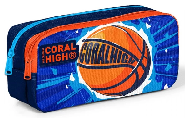Coral High Erkek Çocuk Mavi Turuncu Basketbol Beslenme Çantası Seti - 3