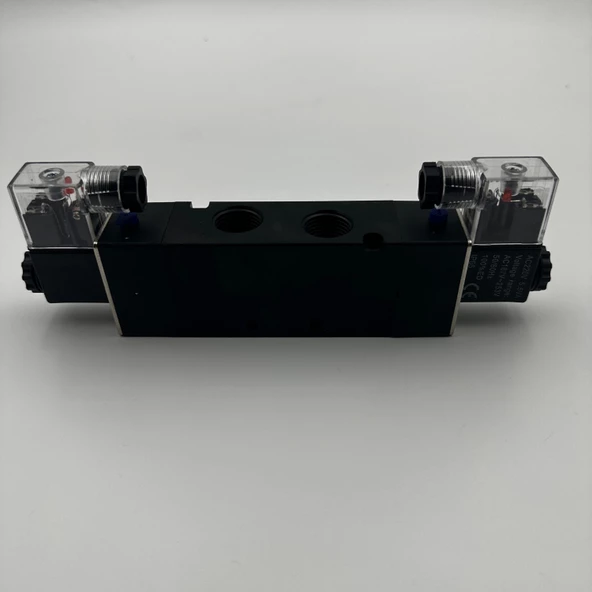 Pnömatik Valf Ventil 4V430-15A 1/2 - 5/3 BB A.M. 12V/24V/110V/220V - Resim 4