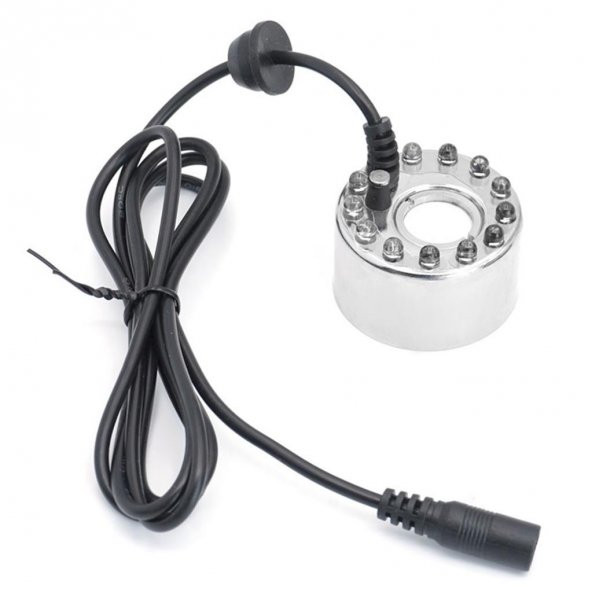 12 Ledli Nem Nozülü Soğuk Buhar 24V Işıklı(Adaptör Hariç)