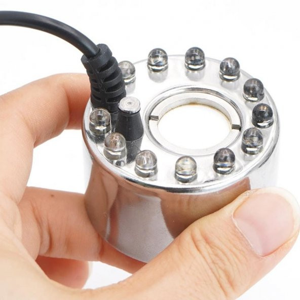 12 Ledli Nem Nozülü Soğuk Buhar 24V Işıklı(Adaptör Hariç) - Resim 2