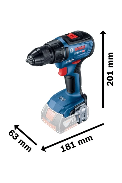 Bosch GSR 18V-50 Akülü Delme/Vidala (Akü ve Şarj Yok) 06019H5006 - Resim 2