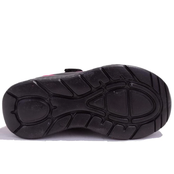 Kinetix Marned Siyah Fuşya Ortopedik Günlük Kız Çocuk Spor Ayakkabı - 4