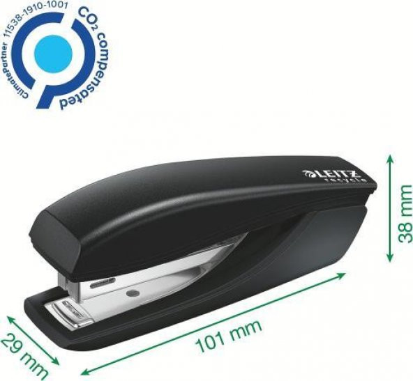 Leitz NeXXt Recycle Mini Zımba Makinası - CO2 nötr - 2