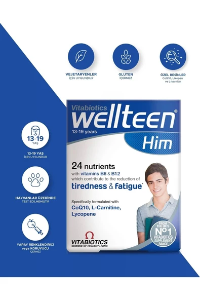 Wellteen Him 30 Tablet 5021265248568