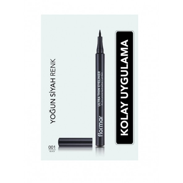 Flormar Ultra Thin Eyeliner Black 001