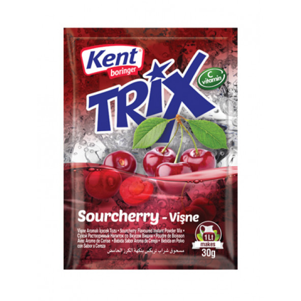 Kent Boringer Trix Vişne Aromalı Toz İçecek 30 Gr  8 li Paket