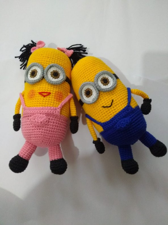 Aşık Minyonlar Amigurumi Organik Oyuncak - 2