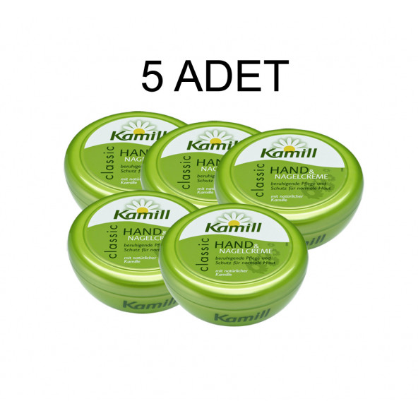 5 ADET - Kamill Hand & Nagelcreme - El ve Tırnak Kremi (VEGAN) 150ml