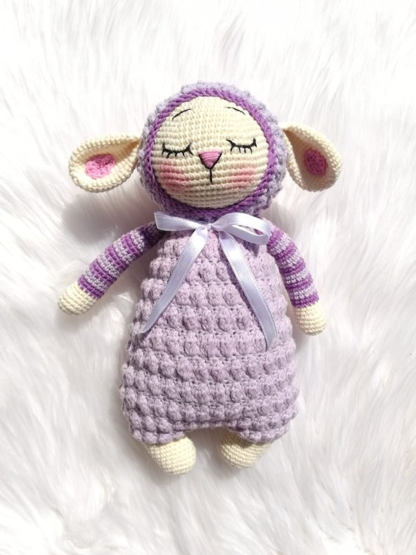 Uyku Arkadaşı Kuzu Amigurumi Organik Oyuncak - 1