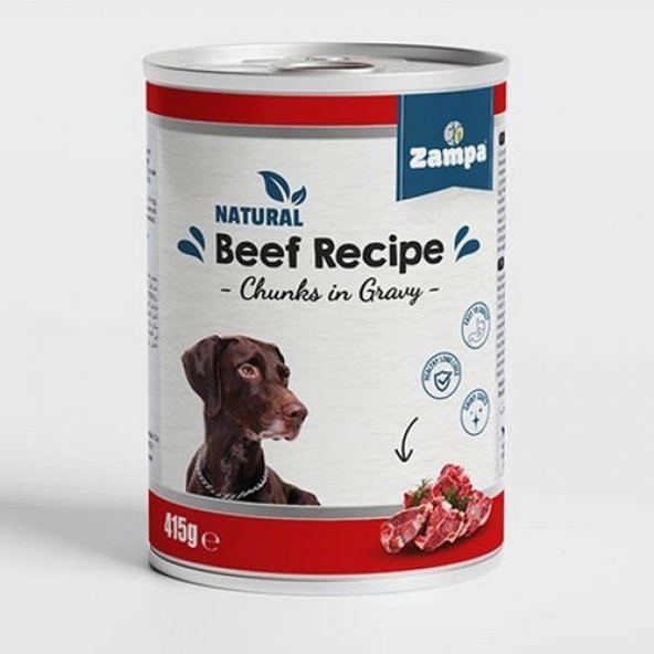 Zampa Sığır Etli Köpek Konservesi 415GR