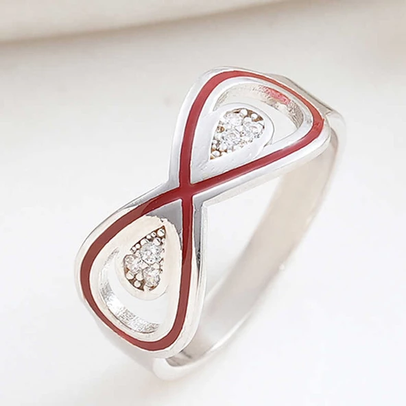 Lucky Life 925 Ayar Gumuss Zirkon Taşlı Sonsuzluk Lucky Life Lucky Life Kadın Yüzük