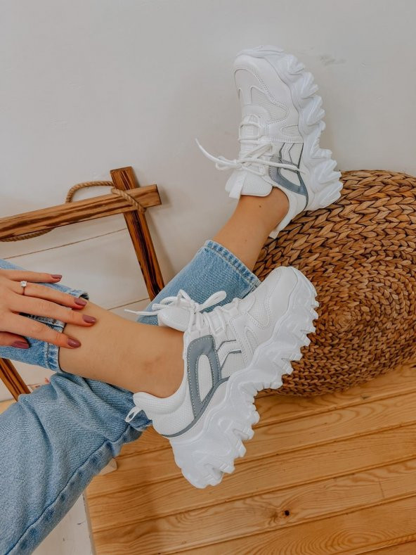 Bağcıklı Rahat Spor Ayakkabı Sneakers - 7