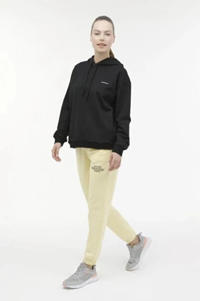 Lumberjack WB HOODIE 17SN80 3PR Kadın Sweatshirt Siyah XS-XL - 5