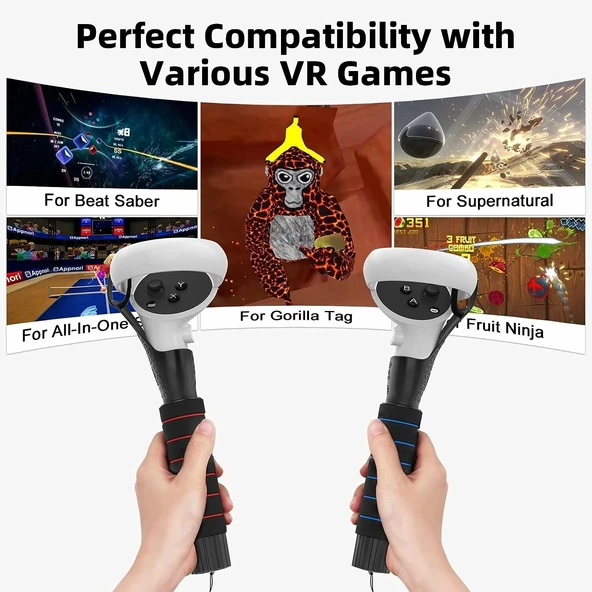 AMVR Quest 2/Quest/Rift S Kontrol Cihazları Uzantıları için Aksesuarlar - 2