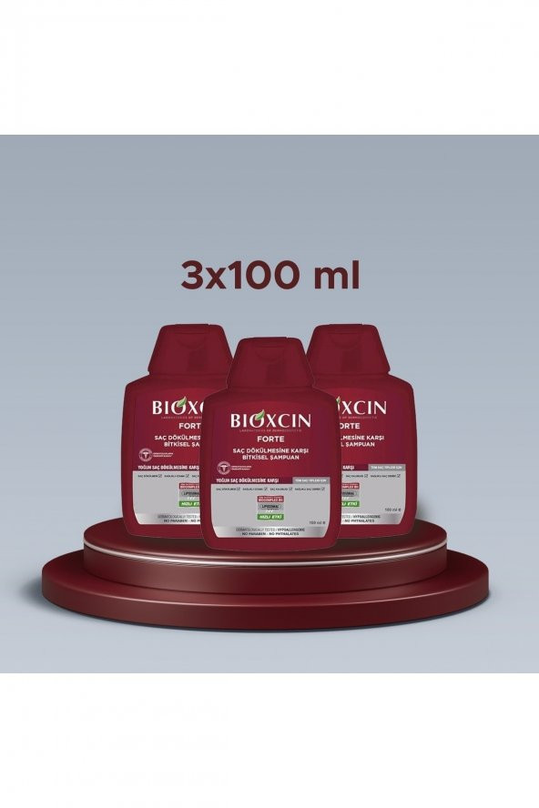 Bioxcin Forte 3x100 ml Seyahat Boy