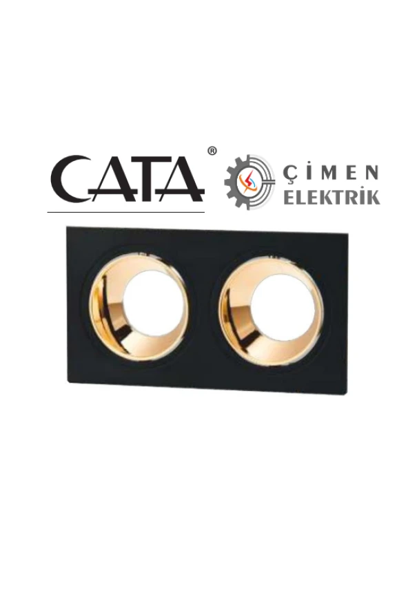 CATA CT 5056 Jaguar Siyah Bakır İkili Spot Kasası