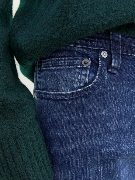 JACK JONES Glenn Model Erkek Dar Kesim Kot Pantolon 12243601 - 7