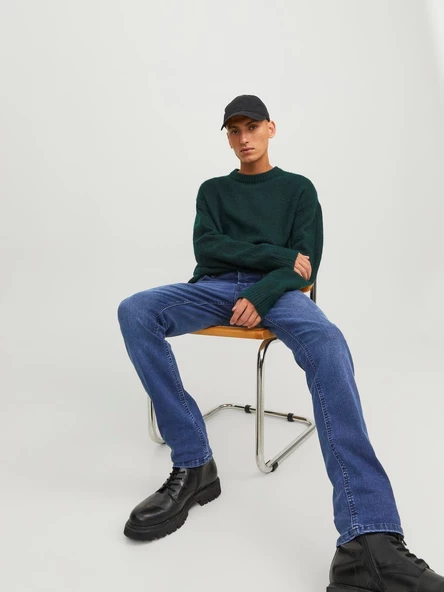 JACK JONES Glenn Model Erkek Dar Kesim Kot Pantolon 12243601 - 8