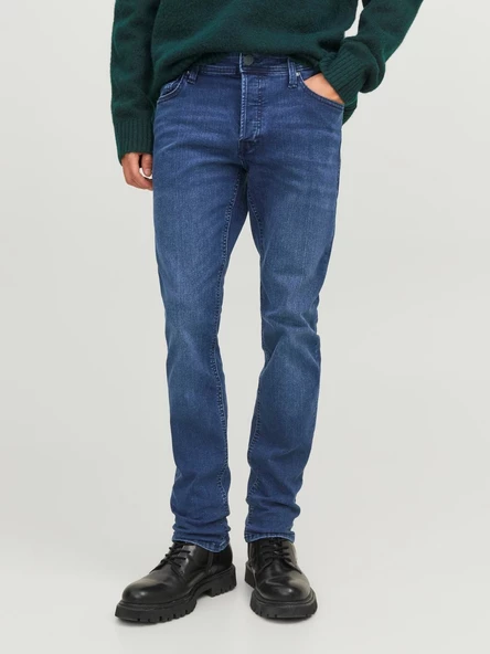 JACK JONES Glenn Model Erkek Dar Kesim Kot Pantolon 12243601 - 3
