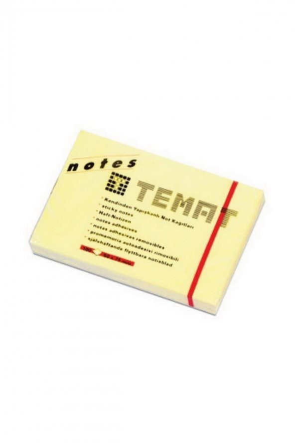 Temat 50x75 mm Krem Yapışkanlı Not Kağıdı