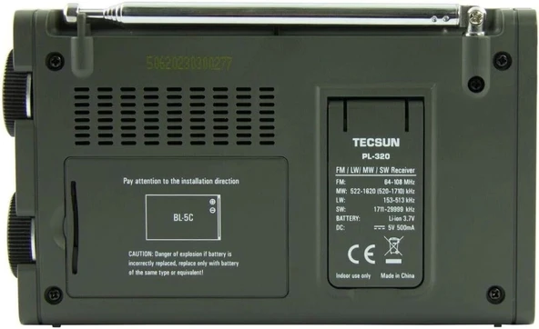 Tecsun Digital PL320 Dünya Bant Radyosu - 2