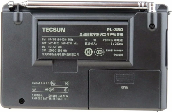 Tecsun Pl-380 Dsp Fm Stereo. Dünya Bandı Pll Radyo Alıcısı - 2