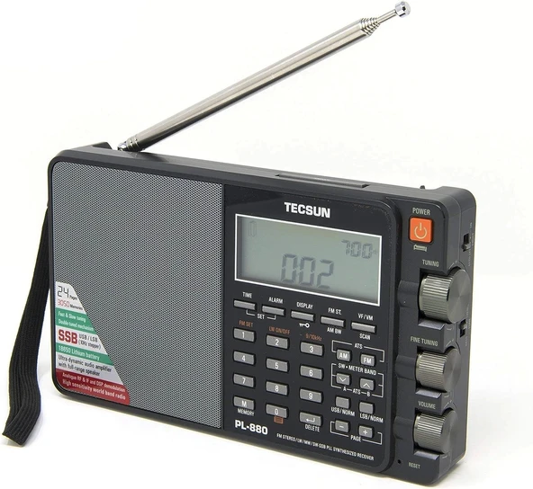 Tecsun Pl880 Taşınabilir Dijital Pll Çift Dönüşümlü Am/Fm - 3