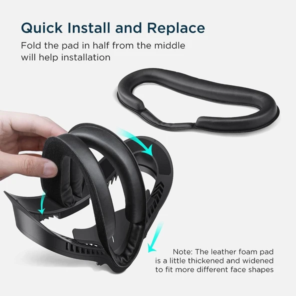 KIWI design Yüz Yastık Pedi Uyumlu - Quest 2 Aksesuarı - 4