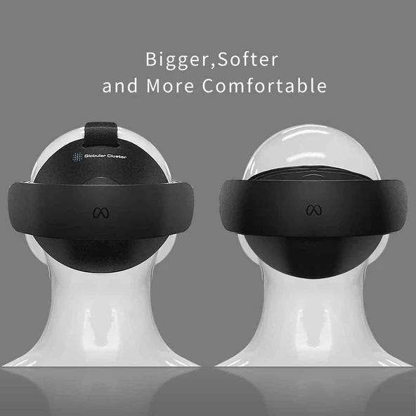 Globular Meta Quest Pro-Yumuşak Ve Daha Büyük Alın Pedleri Ve Üst Kayış - 3