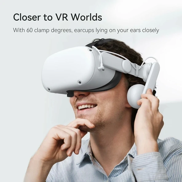 KIWI design Yumuşak Klipsli Kulaklık Aksesuarları - Quest 2 ile Uyumlu - 3